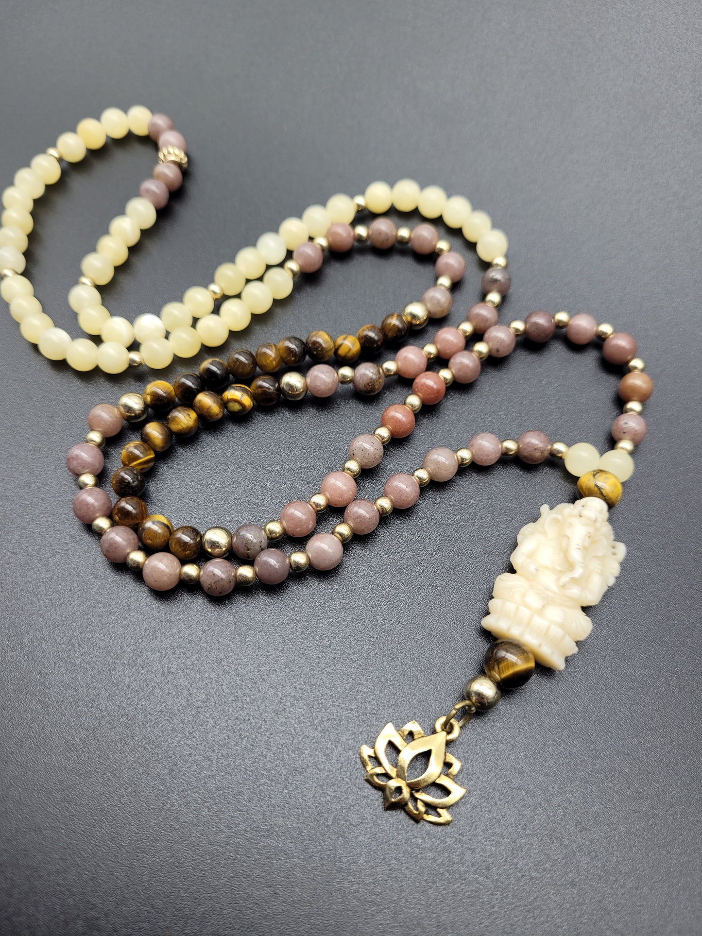 Animal Nature Mala Necklace and Bracelet Set