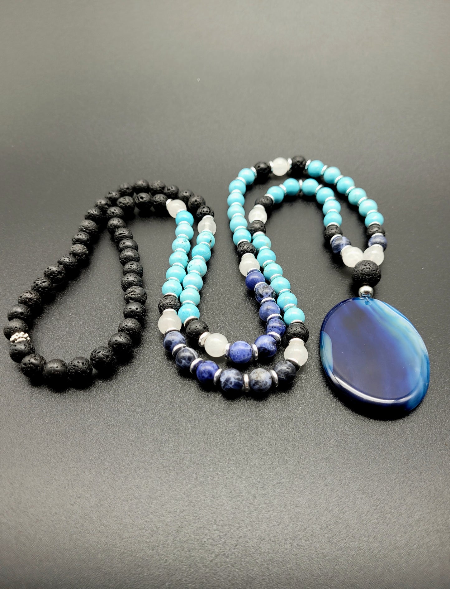 Speak Your Truth Mala Necklace and Bracelet Set