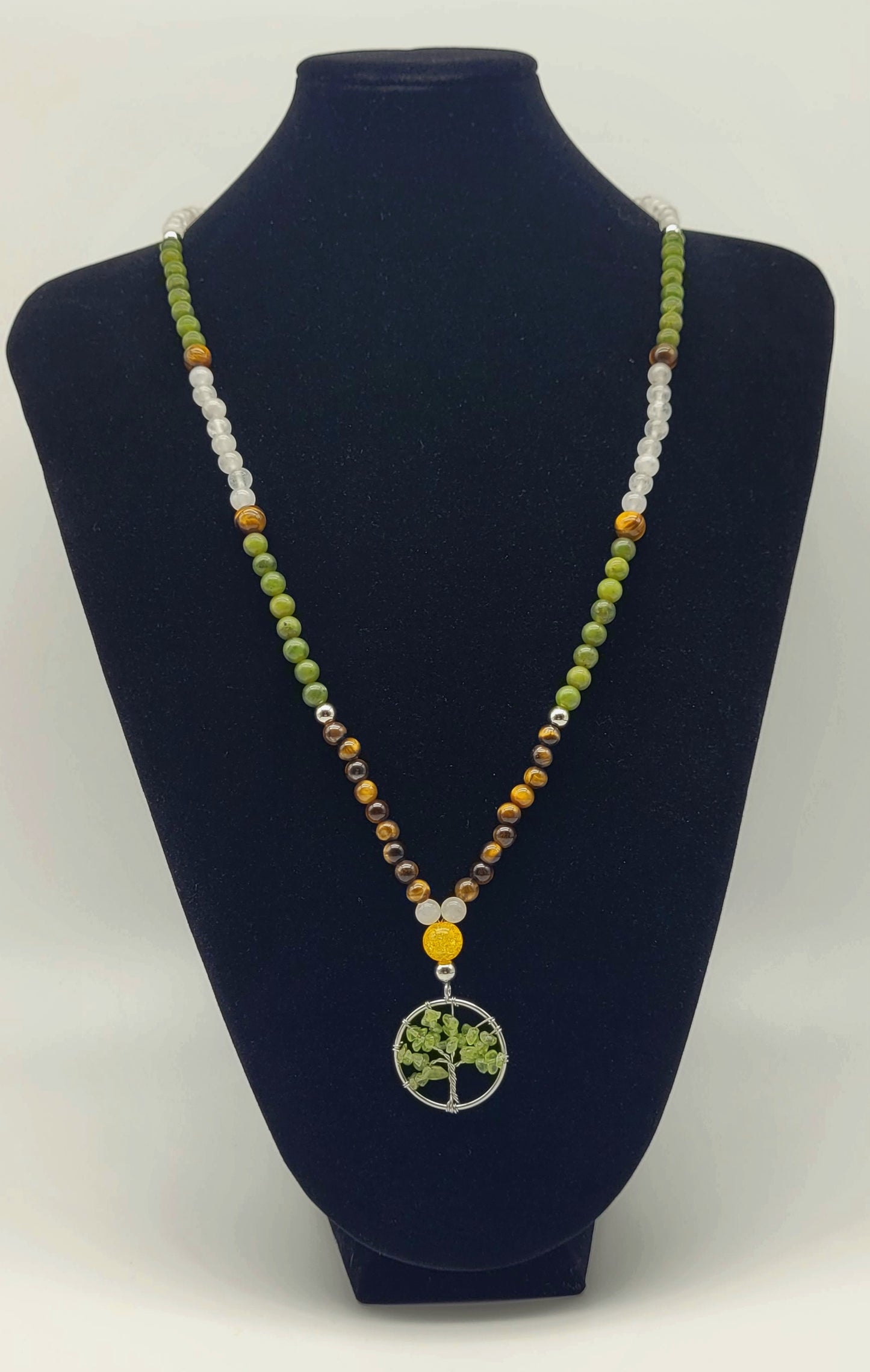 Raise Your Vibration Mala Necklace and Bracelet Set