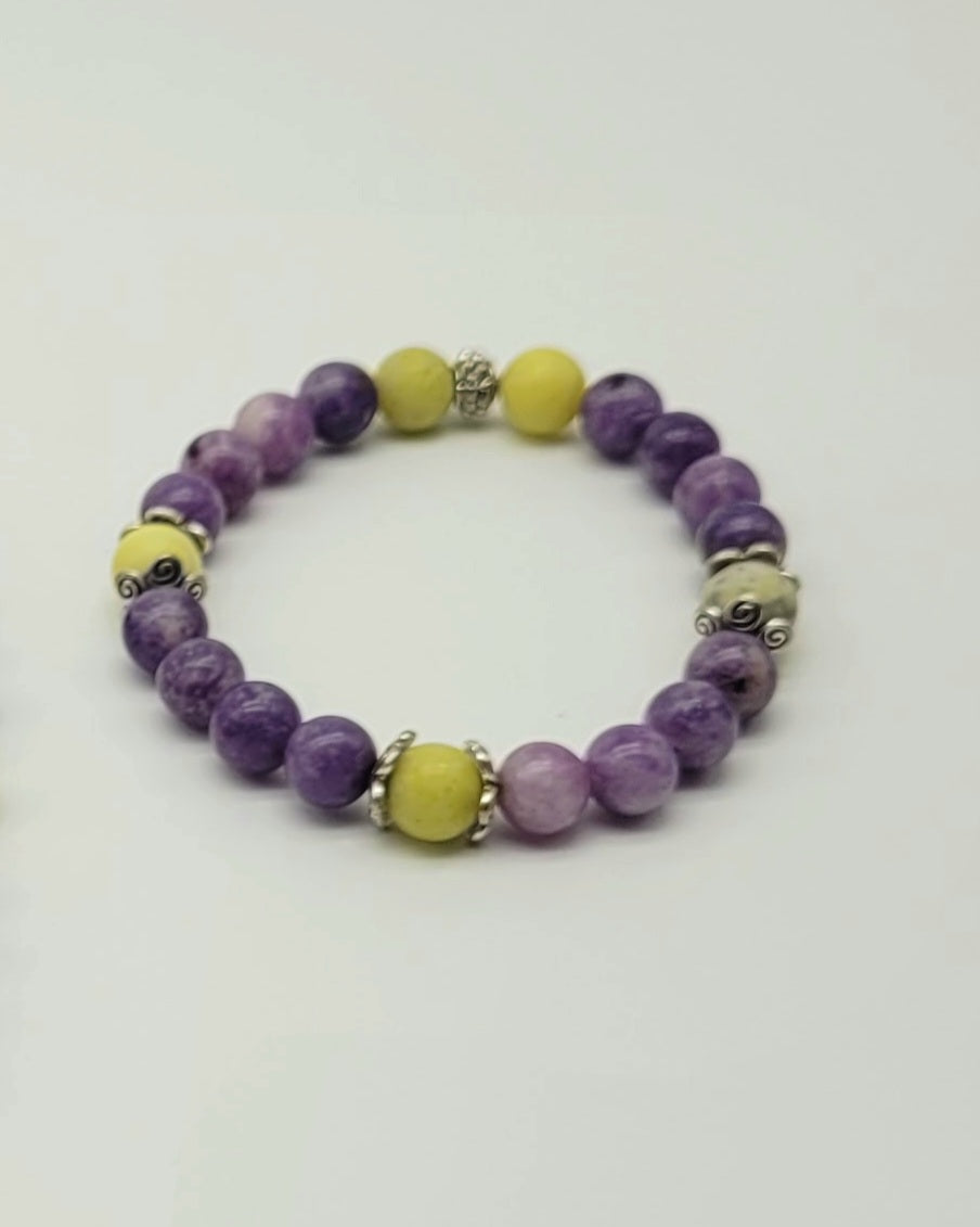 Power The Mind Mala Necklace and Bracelet Set