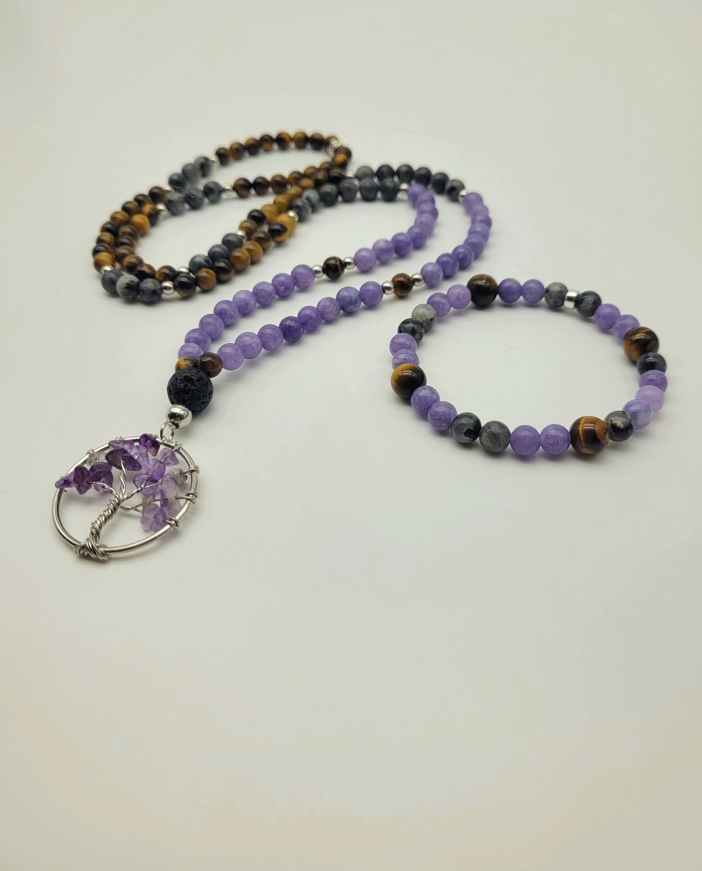 Motivation and Harmony Mala Necklace and Bracelet Set
