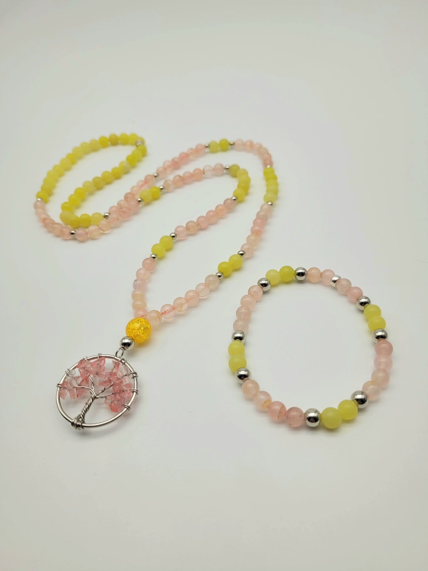 Wisdom in Love Mala Necklace and Bracelet Set