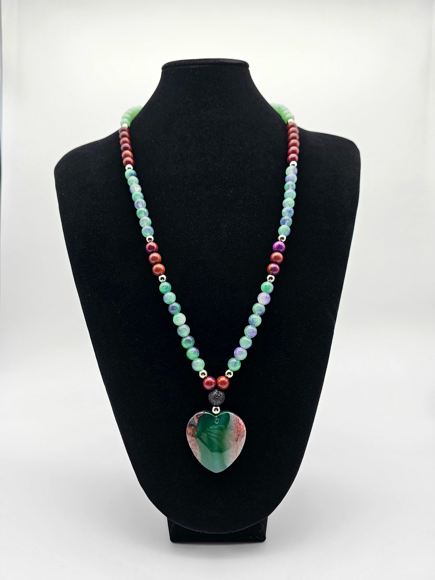 Open Your Heart Mala Necklace and Bracelet Set