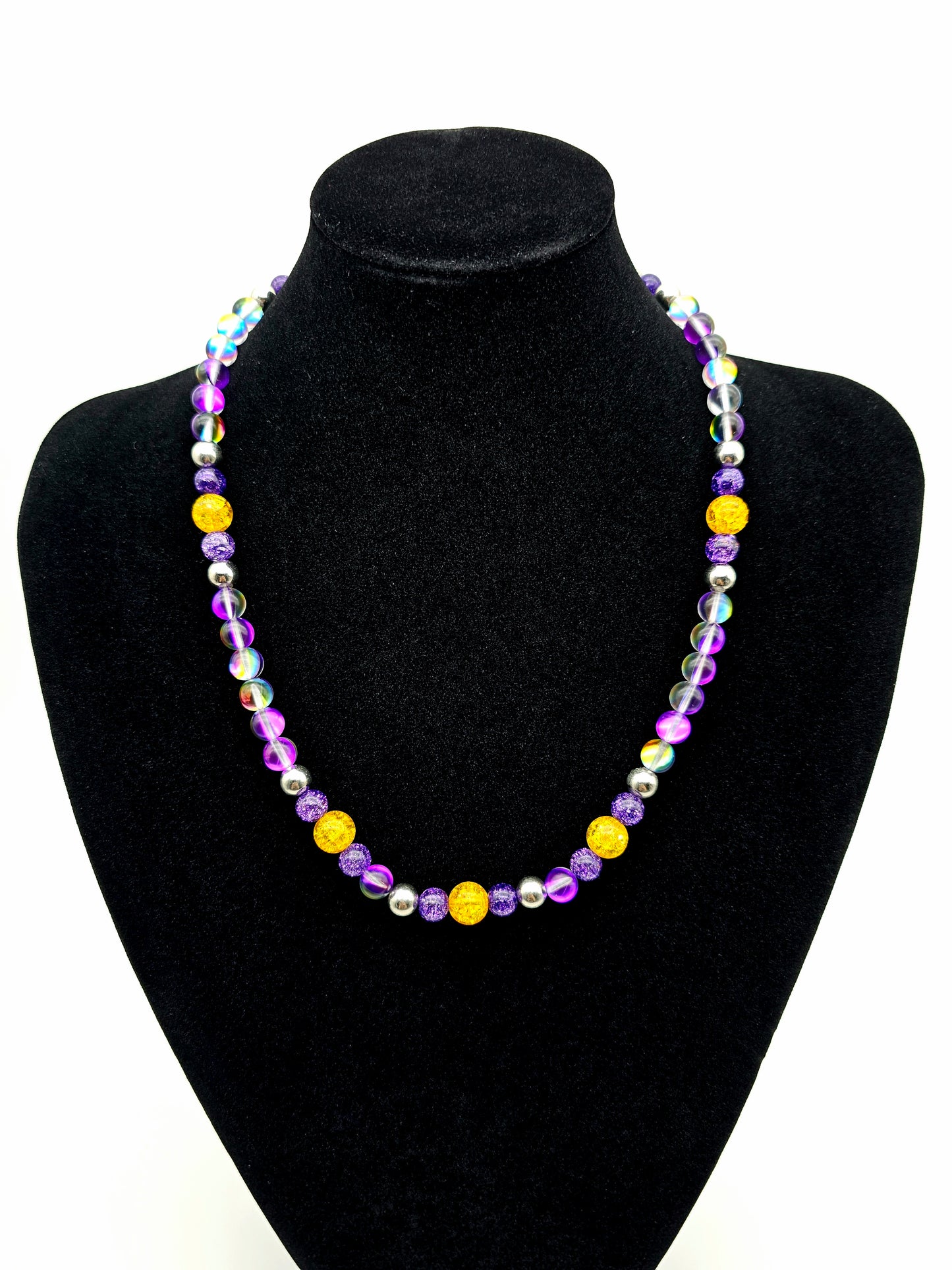 Purple Magic Sparkle Necklace and Bracelet Set