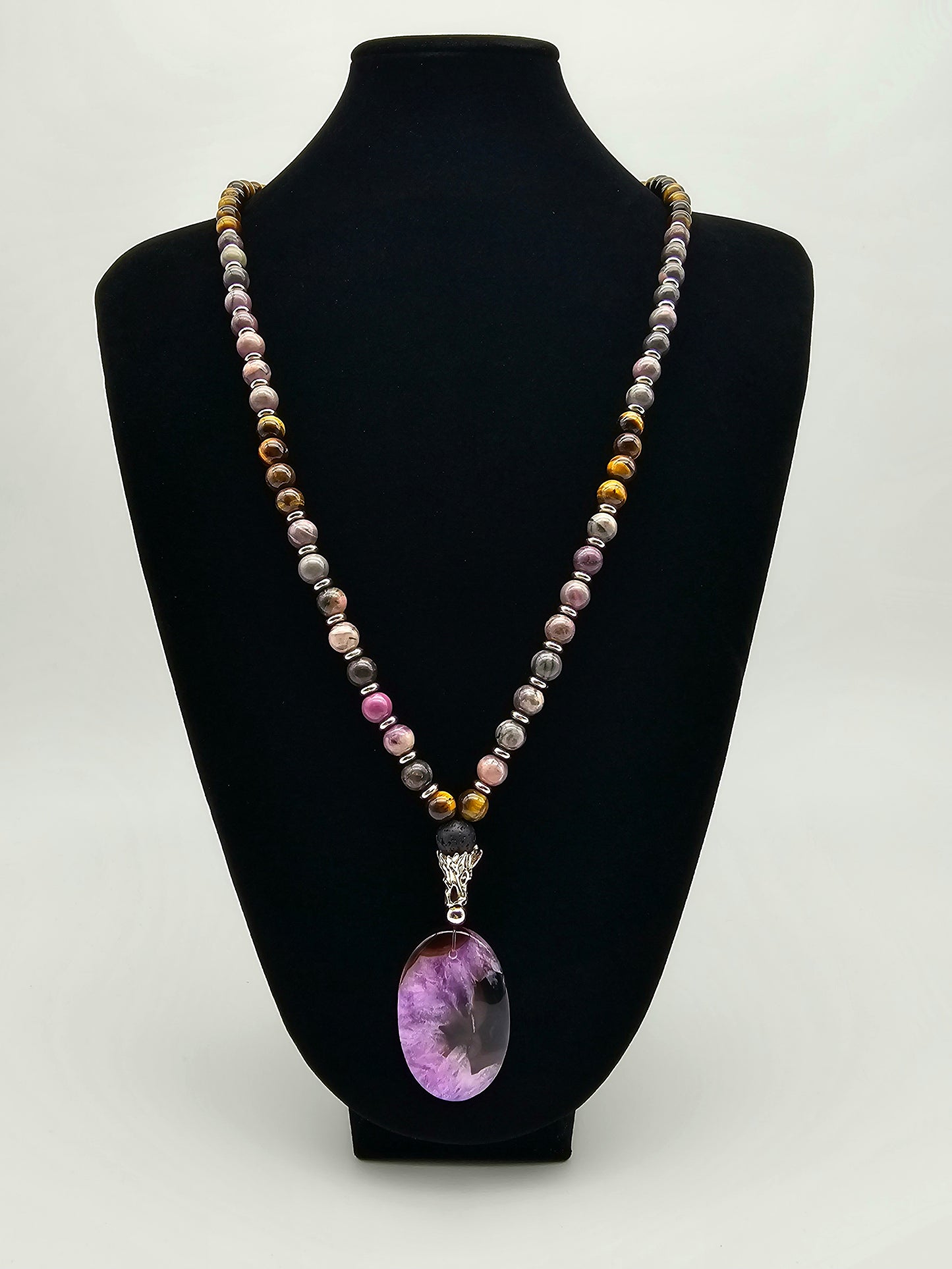 Fearless Dragon Mala Necklace and Bracelet Set
