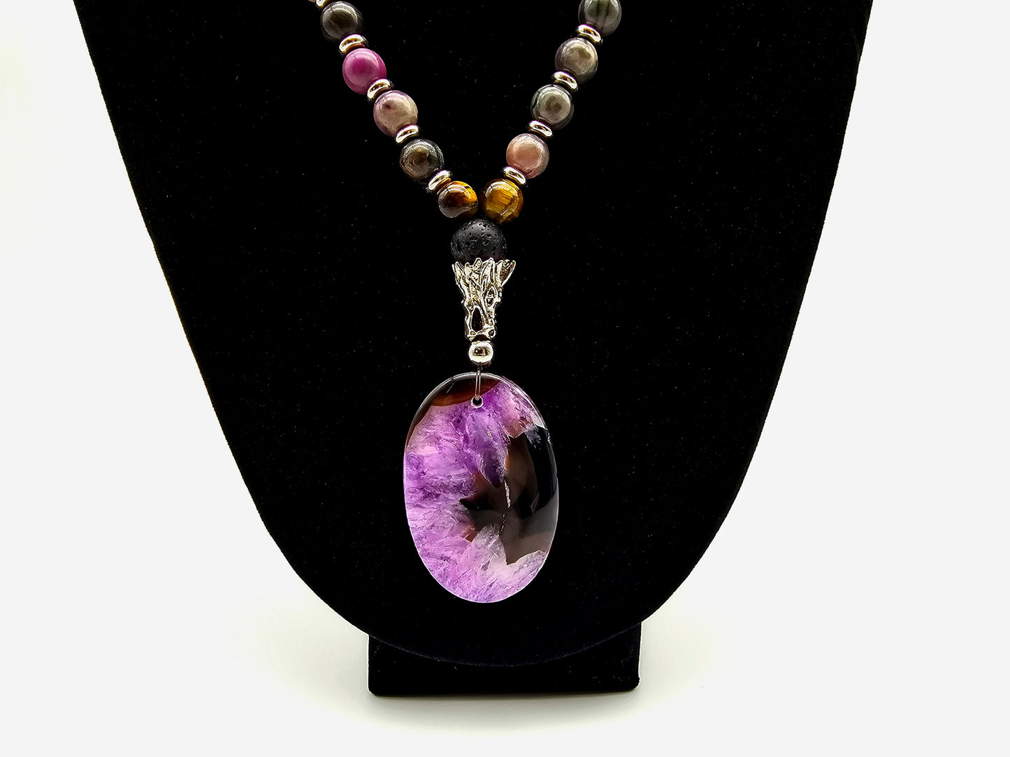 Fearless Dragon Mala Necklace and Bracelet Set