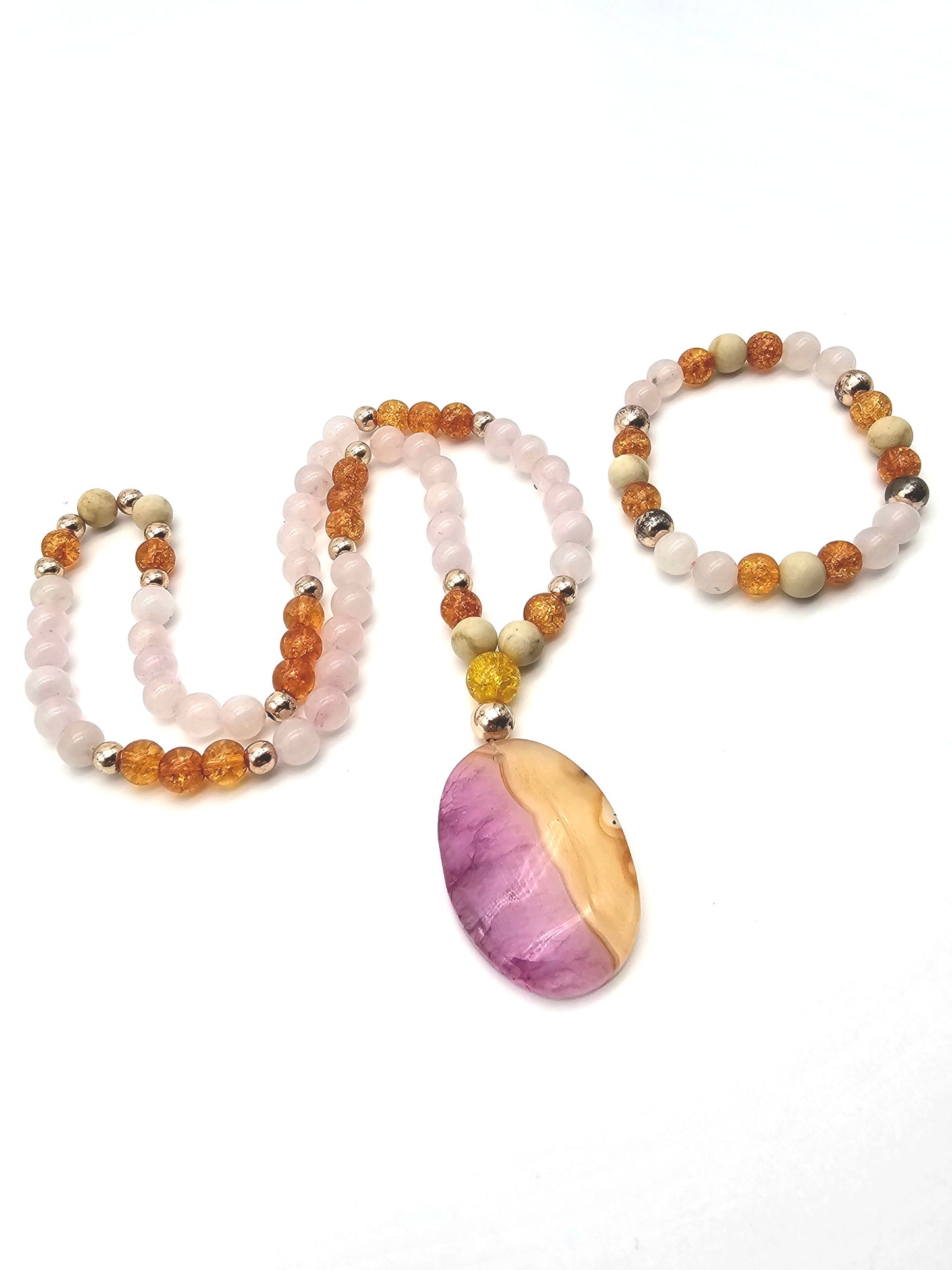 Feminine Power Necklace and Bracelet Set