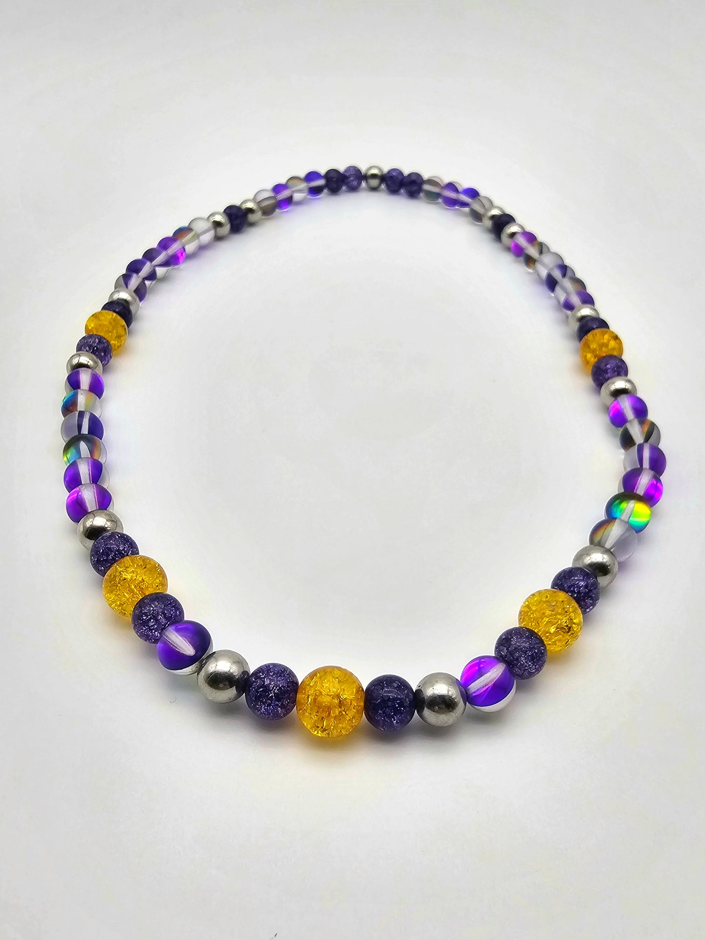 Purple Magic Sparkle Necklace and Bracelet Set