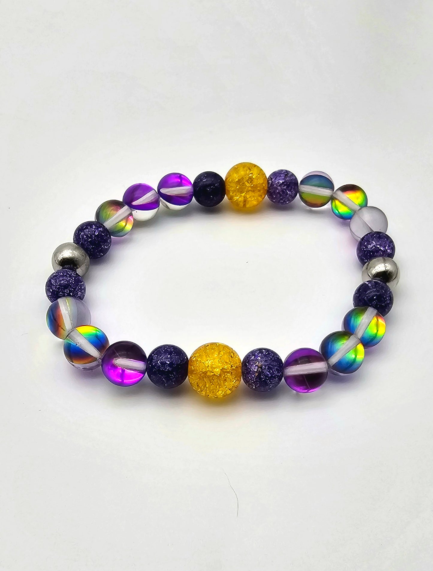 Purple Magic Sparkle Necklace and Bracelet Set