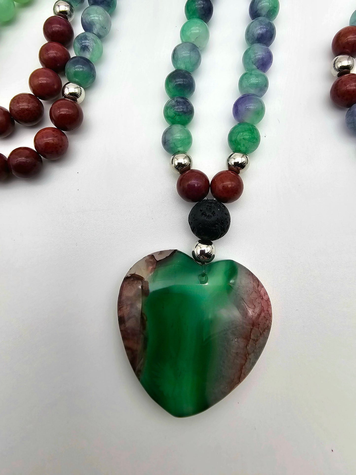 Open Your Heart Mala Necklace and Bracelet Set