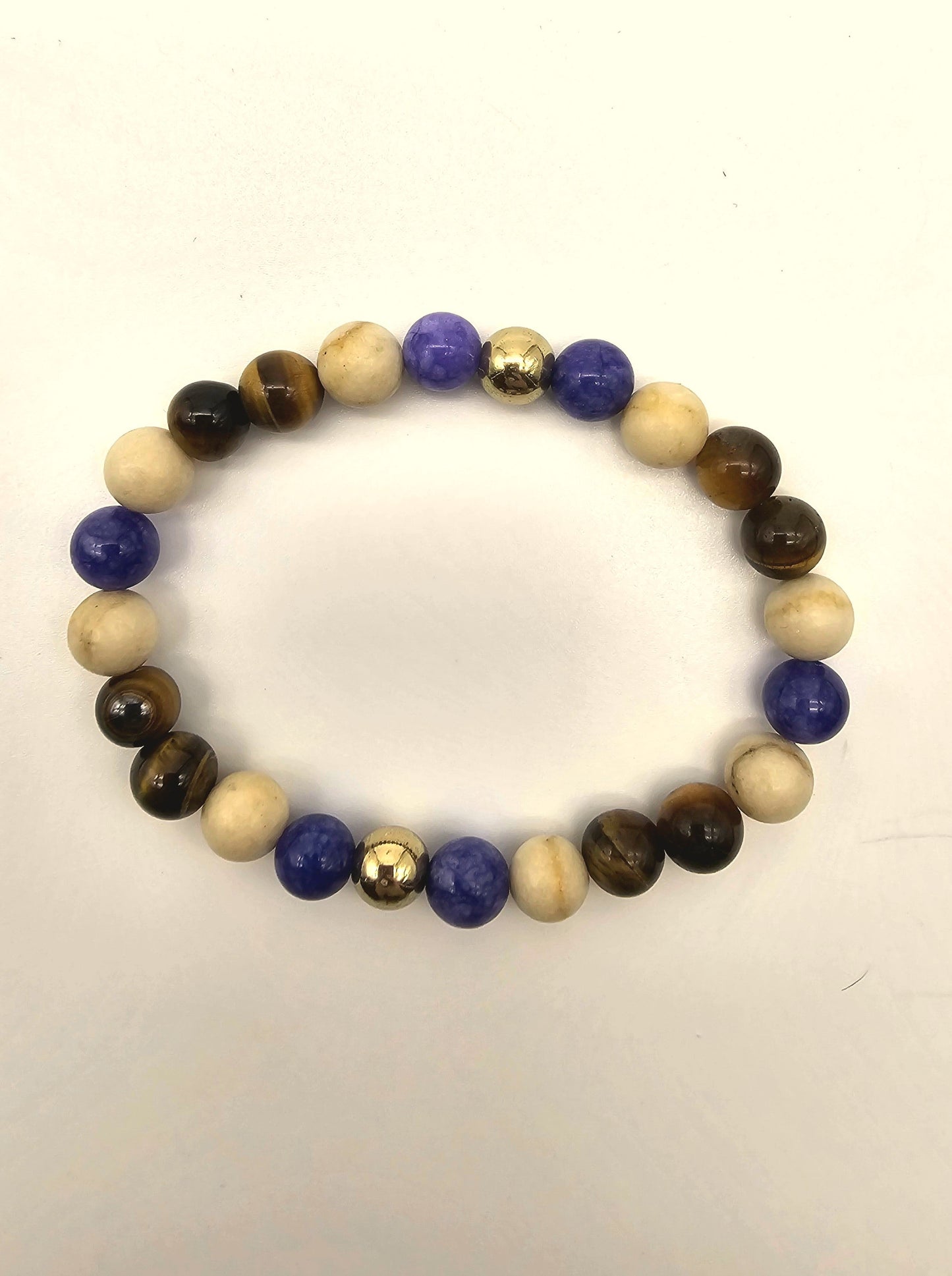 Amethyst and Tigers Eye Motivation Bracelet