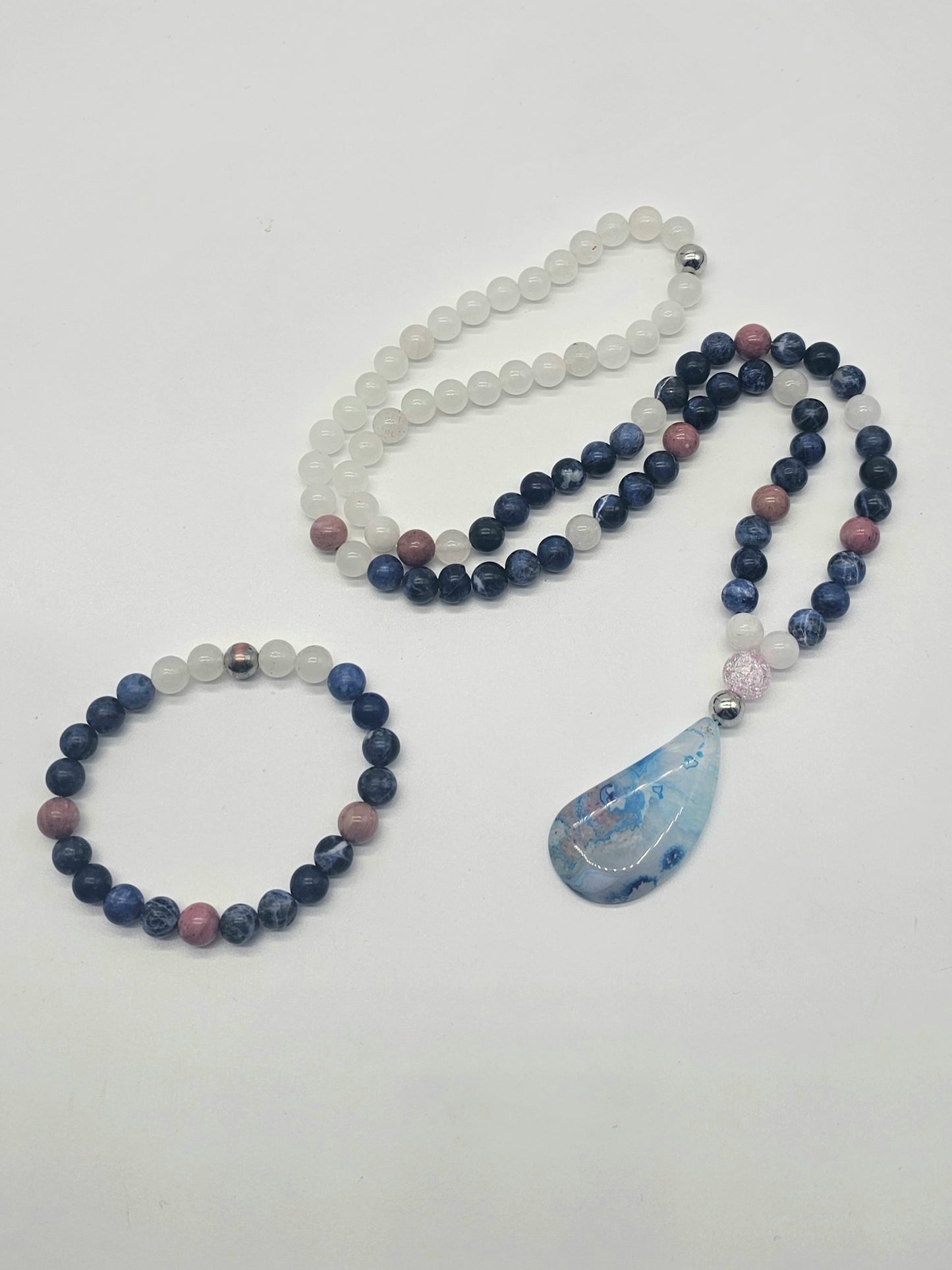 Calm Ocean Necklace and Bracelet Set