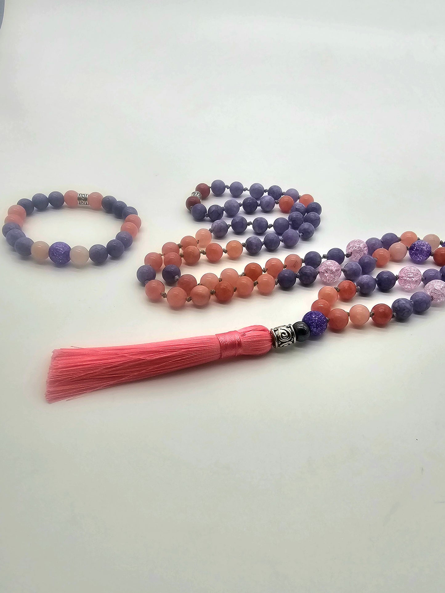 Divine Feminine Traditional Mala and Bracelet Set