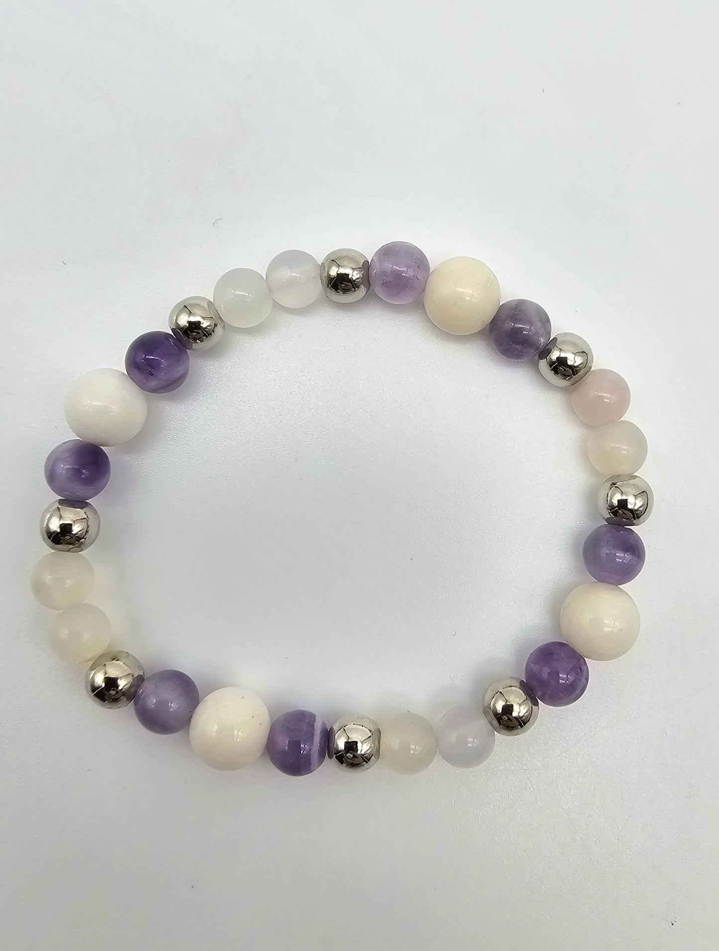 Purple Purify and Protect Mala Necklace and Bracelet Set